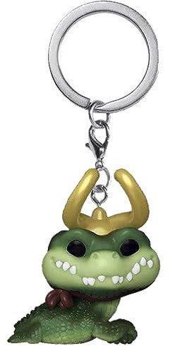 Funko Pop! Keychain: Marvel - Loki - Alligator Loki Novelty Keyring - Collectable Mini Figure - Stocking Filler - Gift Idea - Official Merchandise - TV Fans - Backpack Decor