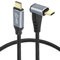 GELRHONR USB C 3.1 Gen 2 Cable,90 Degree USB C to C Cable 10Gbps 4K@60Hz Video Output 100W PD Fast Charging,VR Link,Compatible with Steam,Switch, and More Type-C Devices/Laptops(0.5M/1.6Ft)