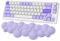 ZIYOU LANG Tastatur-Handgelenkauflage, PU-Memory-Schaum mit rutschfester Basis, ergonomische Cloud-Handgelenkauflage, Schreibtisch-Handgelenk für Computer, leichte Schmerzlinderung beim Tippen-Lila