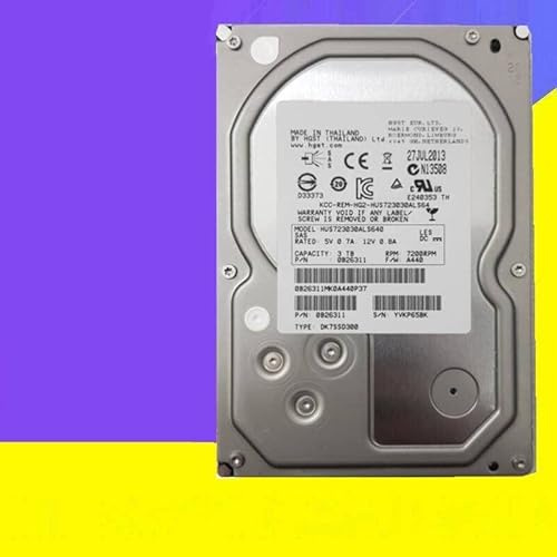 MIDTY Fast HDD für Hgst 3TB 3,5 Zoll SAS 6 Gb/s 64MB 7200RPM für interne HDD für Server HDD für HUS723030ALS640