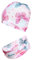 TupTam Mädchen Kinder Beanie Mütze Schlauchschal 2er Set Herbst Winter gefütterte Übergangsmütze mit Loop, Farbe: Jersey zweilagig - Schmetterlinge Rosa Grau, Hat Size: 54
