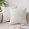 Slozzi 2er Set Kordsamt Kissenbezug Reines Weiß 45x45cm Kissenbezüge Kissenhülle Sofakissen Dekokissenbezug Couchkissen Weich für Sofa Schlafzimmer Wohnzimmer Balkon