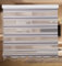 PlisseeOnline Doppelrollo Duorollo mit Alu Kassette und Motiv Rankenmuster und Perlen Breite: 220 cm Höhe: 200 cm Blickdicht Deckenmontage