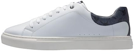 Joop! - mazzolino fine Sneaker für Herren, Weißer Freizeitschuh aus Rindsleder mit nachtblauem Detail (4140007193-403, EU Schuhgrößensystem, Erwachsene, Herren, Numerisch, M, 43)