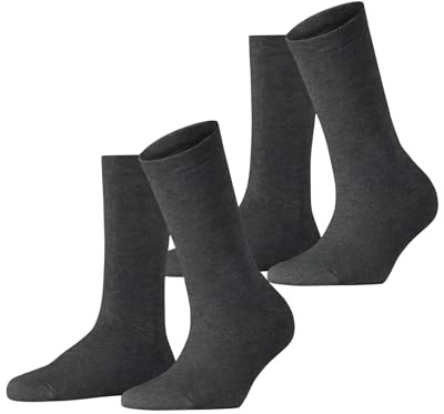ESPRIT Damen Cloud 2-Pack Socken atmungsaktive biologische nachhaltige Baumwolle einfarbig 2 Paar