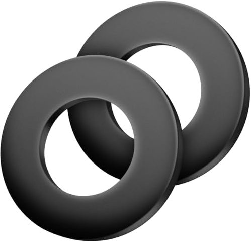 FOMGIIN Unterlegscheiben Flache, 2 Stück M30 x 55mm Unterlegscheibe Schwarz Kohlenstoffstahl Beilagscheiben Karosseriescheiben Distanzscheiben Dichtung Distanzringe für Schrauben Gewindestangen