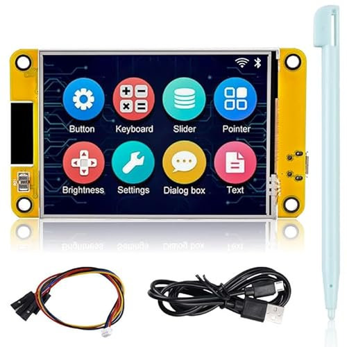 2.8 Zoll Entwicklungsboard, ESP32 Display, TFT Touchscreen Monitor Kompatibel 240 * 320 WiFi + Bluetooth Modul Entwicklungsboard TFT Modul mit Arduino/LVGL