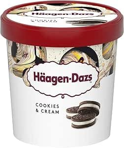 Häagen-Dazs Cookies & Cream Ice Cream 460ml 460ml × 8