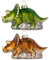 Christbaumschmuck Glas 11cm - Dinosaurier Figur zum Aufhängen - 1 Stück Sortiert - handbemalt - Weihnachtsbaum Anhänger für Weihnachten - Christbaumanhänger & Weihnachtsbaumschmuck - Urzeit Tiere