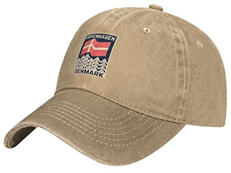 Baseball Cap Danish Flag Copenhagen Denmark Retro Golf Caps Mode Baseballmütze Unisex Baseballkappe Für Running Outdoor Reisen