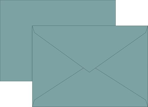 BRUNNEN Briefumschläge Universalpapier | C6, 80 g/m², petrol, 10 Stück