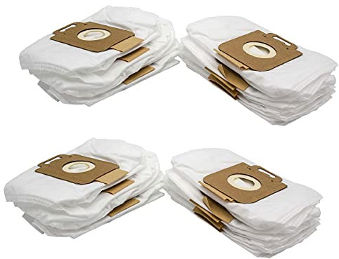 vhbw 20x Staubbeutel kompatibel mit Nilfisk Power Eco, Select Comfort Allergy, Power Staubsauger - Mikrovlies, 20cm x 11cm Weiß