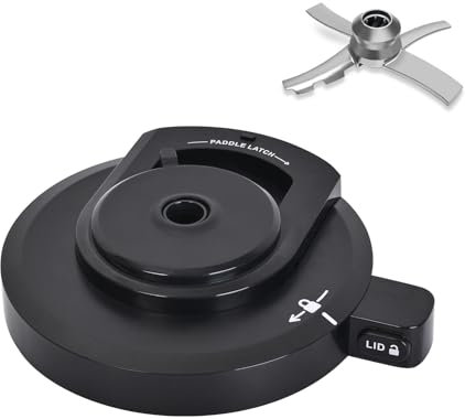 Couvercle extérieur de bol avec pagaie pour machine à glace Ninja - Couvercle extérieur de rechange avec pelle Ninja NC299AMZ/NC301/NC300 Series