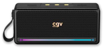 CGV | SolidVibe Max Enceinte Bluetooth Portable puissante | Subwoofer intégré, TWS, led-show et 8h d'autonomie