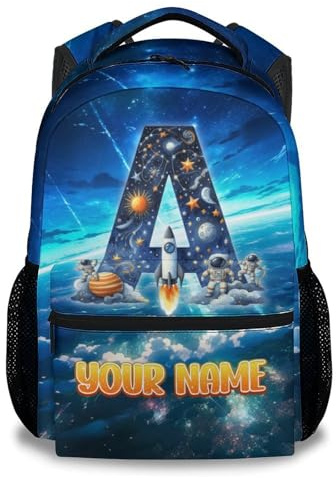 GiftoFLUX Rucksack mit Initialen – Personalisierte Rucksäcke für Kinder und Kleinkinder – Individuelle Geschenke zum Schulanfang – Leichte Schultasche