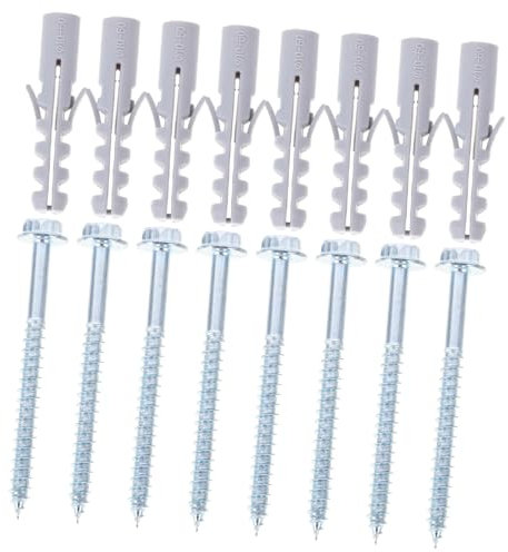 Zerodeko 10 Sets Heavy Duty Tv Mount Anchors with Expansion Screws for Wall Mounting and Range Hood Installation Durable Wall Bolts for Brick and Drywall Applications