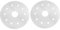 LAPYAPPE 2 Pièces Plaque Diffuseur de Chaleur Acier Inoxydable Adaptateur Induction Amovible pour Cuisinière Accessoire de Cuisine