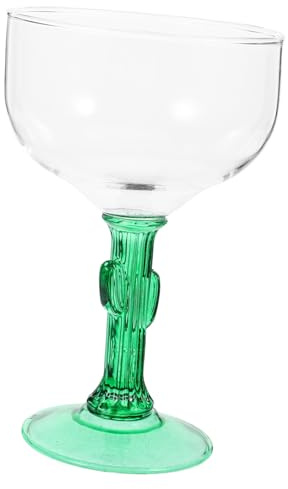 Mipcase Gobelet à Motif Cactus 400 Ml Verre Transparent Coupe à Vin Original Créatif Maison Bar Café Décoration Présent Pendaison De Crémaillère