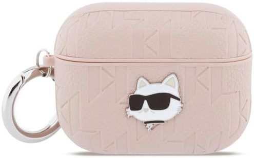 CG Mobile Karl Lagerfeld Monogram Choupette Kopf-Schutzhülle für AirPods Pro 3 (Pink)