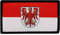 Café Viereck ® Bundesland Patch Brandenburg Flagge Gewebt mit Klett – 7 x 4 cm