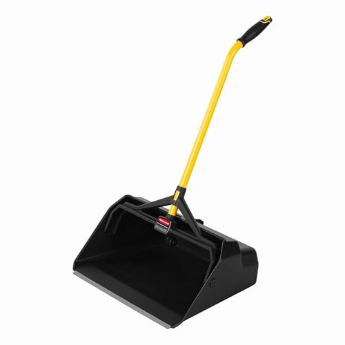 Rubbermaid Commercial Maximizer Heavy Duty Stand Up Debris/Dust Pan, Black (2018781), 11 x 20.4 x 29