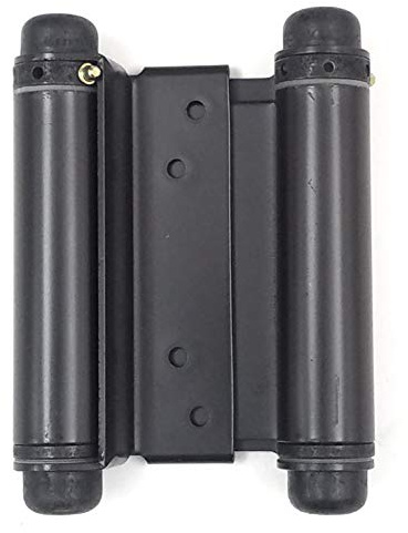 Hinge Outlet Cerniera a molla regolabile a doppia azione, per salone, altalena o bar, altamente resistente alla ruggine, chiusura automatica, doppia oscillazione (10,2 cm, bronzo lucidato a olio)