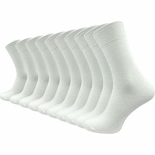 GAWILO Socken aus 100% Baumwolle (10 Paar) | Ohne drückende Naht, mit venenfreundlichem Komfortbund | Baumwollsocken für Damen & Herren