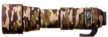 easyCover - Lens Oak - Objektivschutz - Schutz für Ihr Kameraobjektiv - Geeignet für Sigma 150-600mm f/5-6.3 DG OS HSM Contemporary - Braune Camouflage