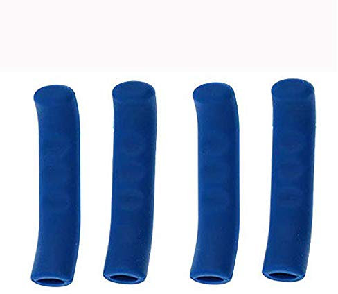 VOANZO 2 Paar Fahrrad Bremshebel Sleeve Grip Protector Cover, Anti-Rutsch-Bremsgriff Silikonhülle für Mountain Road Bike Radfahren (Blau)