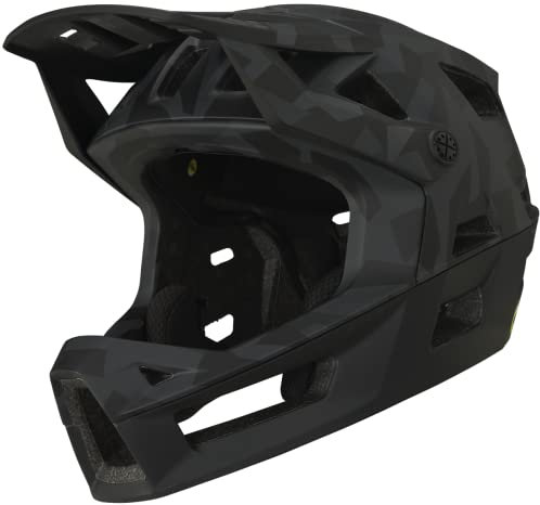 IXS Trigger Ff MIPS Integralhelm MTB/E-Bike/BMX, Camo Black, Taille SM (54-58cm)