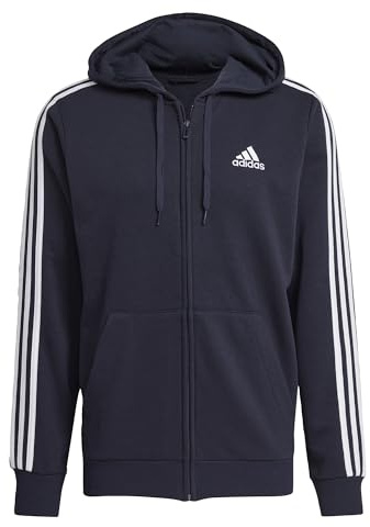 Adidas Herren Essential Three Stripes French Terry Fullzip Hoodie
