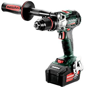 metabo Perceuse-visseuse à percussion sans fil SB 18 LTX BL I - 18 V, CAS, 130 Nm, 68 mm bois, 16 mm maçonnerie - Fonction impulsion, LED, carter en aluminium - Inclus 2 batteries, chargeur et metaBOX