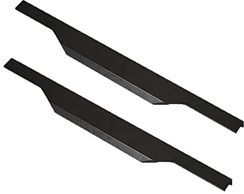 2 Tiradores de cajón ocultos Manijas colgantes negro puerta del gabinete Manijapara Puerta Tirón de la Manija Perilla Manillas aleación de aluminio Mango Asas de gabinete (600MM)