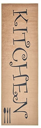 wunderlin Läufer Flur Teppich Küche Collection Waschbarer Modernes Design, Wertvoll Verwenden Für Teppichlaeufer, rutschfest und Küchenläufer Nützlich Küchenteppich Waschbar (Kitchen Serving, 60x200)