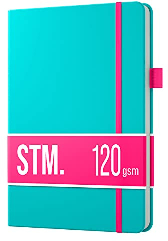Scribbles That Matter Notizbuch B6 Dotted + Free Pen! - Your 215 Seiten Bullet Dotted Journal Auslaufsicheres, 120gsm dickes Papier für die Arbeit Hardcover notizbuch dotted (4,9 x 6,9 in), Aqua