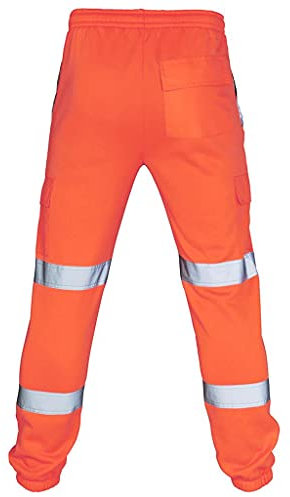 CCOOfhhc Warnschutz Regenhose Gelb Warnhose Reflektierende Funktionshose Hose Arbeitshose Warnschutz Regen-Latzhose Warnregenhose orange Neon gelb Arbeitshose Sicherheitshose Reflektionsstreifen