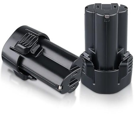 2 Stück BL1013 4,8Ah 10,8V Lithium-Ionen Ersatz für Makita 10,8V Akku BL1013 BL1014 DF030D DF330D LCT203W TD090D Kompatibel mit Makita Akku 10,8V 194550-6 194551-4 194588-1 195332-9 Werkzeuge