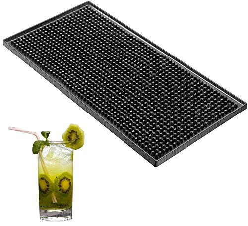 Tapis Service Bar, Tapis Bar en Caoutchouc, PVC Tapis Bar, Café Tapis Bar, Tapis Bar Antidérapant, Noir Tapis Bar, Tapis Déversement en Caoutchouc, Convient Aux Cafés, Clubs, Cuisines, Restaurant