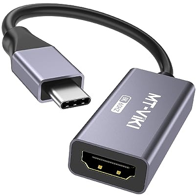 MT-VIKI USB C to HDMI 2.1 Adapter 8K@60Hz & 4K@120Hz, 48Gbps, Type C (Thunderbolt 3/4) to HDMI Converter Compatible with MacBook Pro, MacBook Air, iPad Pro/Air, Pixelbook, XPS, Surface