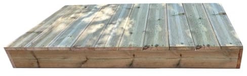 Stufenleiter aus Holz für die Erstellung Ihrer Treppe oder Gartentreppe durch Stapeln – Vinuovo (10 Bretter 145 cm, 160 cm)