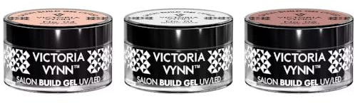 Victoria Vynn Nagelgel-Set: Komplett transparent 15 ml, UV/LED 50 ml Nr. 06 & Cover Nude Nagelaufbaugel 50 ml – UV Gel für perfekte Gel Nails