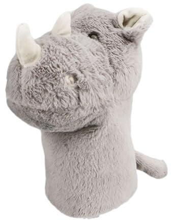 Baoblaze Golf Club Head Cover for Driver Driver Headcover Funny Animal Guard Cartoon Rhino Golf Accessories Golf Wood Cover