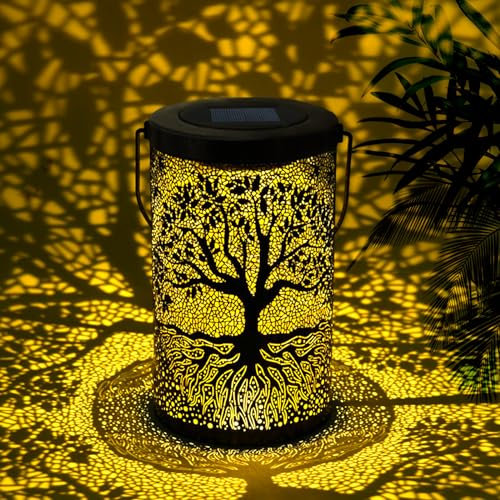 NLMWTI Solarlampen für außen, Lampions Außen Wetterfest, Solarlampen für Außen IP65 Wasserdicht, Hängend/Stehend, Gartendeko für draußen Balkon Deko Terasse Balkon [Energieklasse A+++]