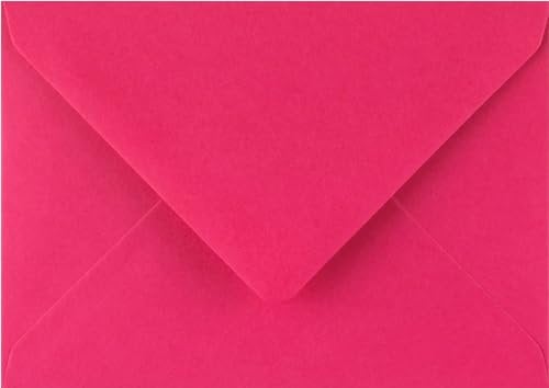 Lot de 100 enveloppes rose fuchsia 133 mm x 184 mm