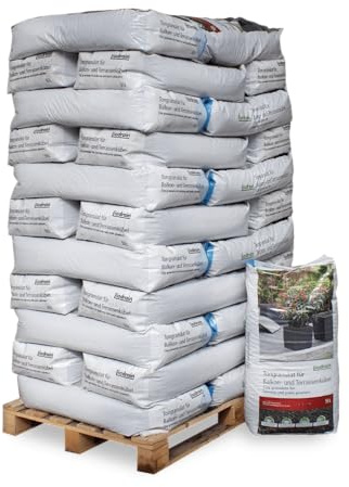 Liadrain Blähton Gebrochen Tongranulat Ton Kugeln Für Garten Pflanzen Balkon Terrasse Kübel Töpfe Drainage Substrat Fein 4-10mm 50l x 33 Sack 1.650l / 1 Palette