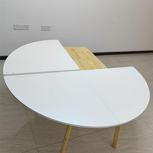 CYPOSLDN Wasserdichter Runder Klapptisch Für Drinnen Und Draußen, Nur Große, Runde, Klappbare Tischplatte, Runde Tischplatte Aus Holz, Platzsparend,120cm,D
