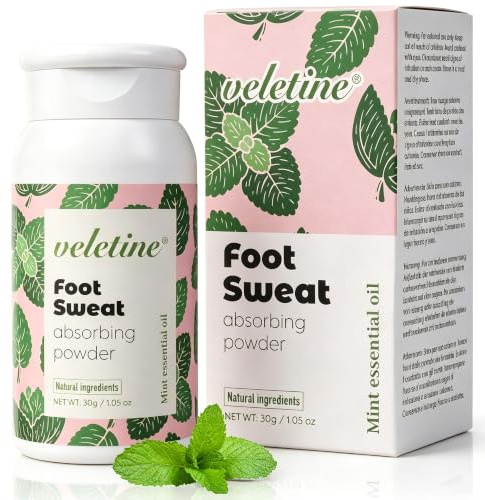 veletine Poudre Désodorisante Pour Les Pieds Et Les Chaussures, Poudre Pour Pieds Malodorants – Absorbe La Transpiration Et éLimine Les Odeurs, Pour Hommes Et Femmes, Format Voyage (30 g / 1,05 Oz)