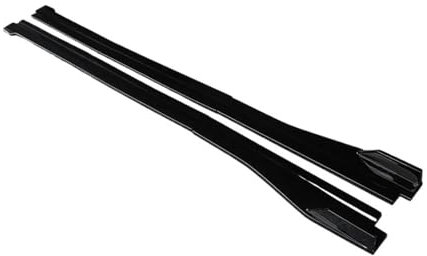 EUQIXMR Für Mercedes Für Benz C Klasse W204 C63 2007-2014 Seitenschweller-Verlängerungslippe Splitter Winglet Lateralschaufel(Carbonfaser-Optik)