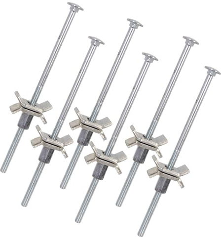 [FIXINGS DIRECT] Heavy Duty Worktop Connector Bolts for Kitchen Worktop Joiner Clamps Butterfly Bolt For Jointing Fixing & Clamping Worktop Clamps 6pcs/pack (M6 X 150mm)