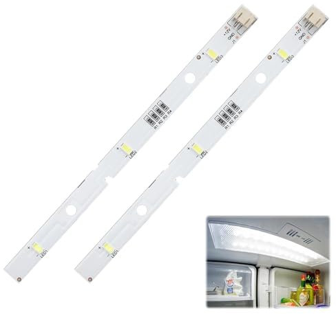 LED-Lichtleiste kompatibel mit Rongsheng/Hisense/Kenwood Kühlschrank E349766 MDDZ-162A 1629348 DC12V 2W, Ersatzlampe für Kühlschrank KIFF5017 KIFF5020 KIFF7017 KIFF7020,Ersatz-Kühlschranklampe